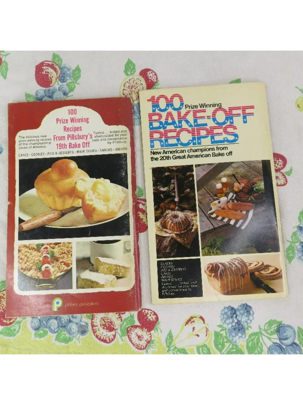19th and 20th Grand National Pillsbury Bake-Off Cookbooks Booklets Lot of 2
